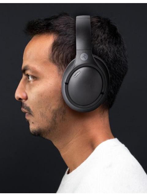TECHZONE AUDIFONOS CON MICROFONO TZDJ02 BLUETOOTH INALAMBRICO USB-C NEGRO