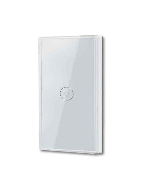 TECHZONE INTERRUPTOR DE LUZ INTELIGENTE TZAPASH01 1 BOTON WIFI BLANCO