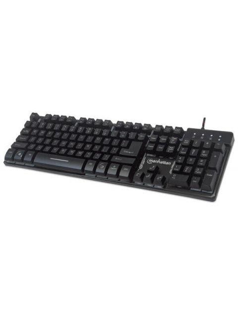 TECLADO GAMER MANHATTAN 178457 RGB ALAMBRICO NEGRO (ESPANOL)