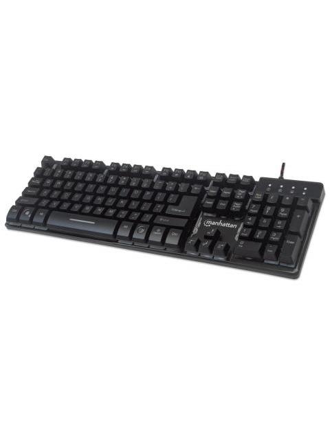 TECLADO GAMER MANHATTAN 178457 RGB ALAMBRICO NEGRO (ESPANOL)