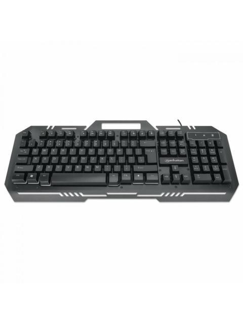 TECLADO GAMER MANHATTAN 180610 RGB ALAMBRICO NEGRO (ESPANOL)