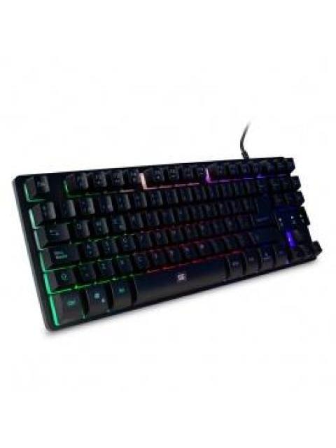 TECLADO GAMER VORAGO START THE GAME RGB ALAMBRICO NEGRO (ESPANOL)
