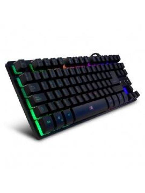TECLADO GAMER VORAGO START THE GAME RGB ALAMBRICO NEGRO (ESPANOL)