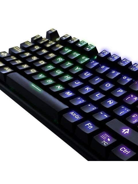 TECLADO GAMER YEYIAN SPARK SERIE 2000 RGB TECLADO MECANICO OUTEMU BLUE ALAMBRICO NEGRO (ESPANOL)