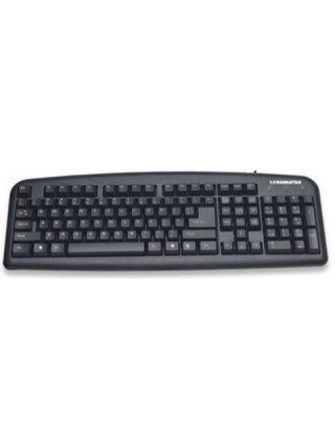 TECLADO MANHATTAN 175708 ALAMBRICO USB NEGRO (ESP)
