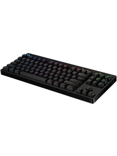LOGITECH TECLADO GAMER G PRO RGB MECANICO SWITCH GX BLUE ALAMBRICO NEGRO (INGLES)