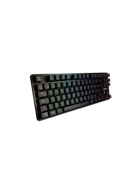 TECLADO GAMER GAME FACTOR KBG500 RGB TECLADO MECANICO SWITCH KRED RED ALAMBRICO NEGRO (ESPANOL)