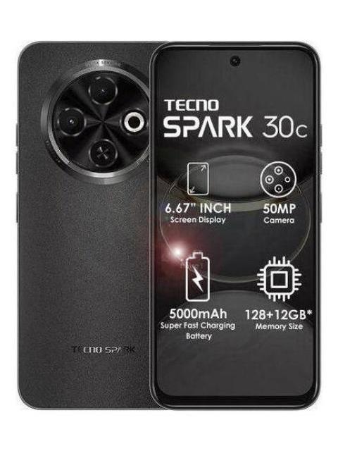 TECNO SPARK 30C 256GB - 8GB RAM (+8GB RAM VIRTUALES) DUAL NUEVO NEGRO NEGRO