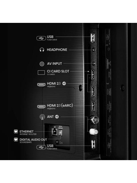 TELEVISOR HISENSE 50A6N 50 PULGADAS LED 4K UHD 3840 X 2160 PIXELES GOOGLE SMART TV