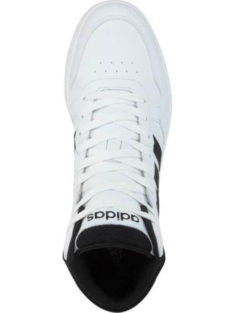 TENIS BOTA HOOPS 3.0 MID BLANCO/NEGRO ADIDAS