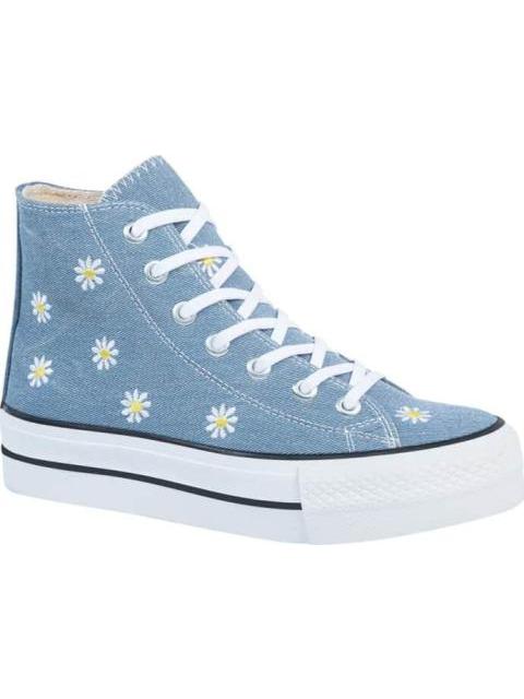 TENIS CASUAL BORDADO AZUL MEZCLILLA THALIA SODI
