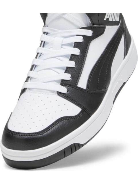 TENIS CASUAL REBOUND V6 BLANCO/NEGRO PUMA
