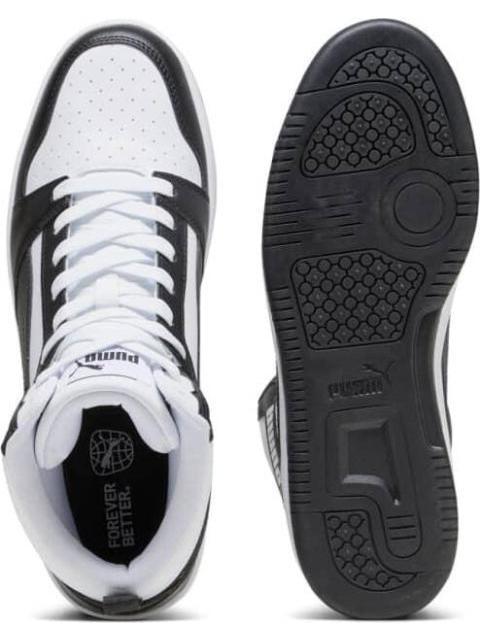 TENIS CASUAL REBOUND V6 BLANCO/NEGRO PUMA