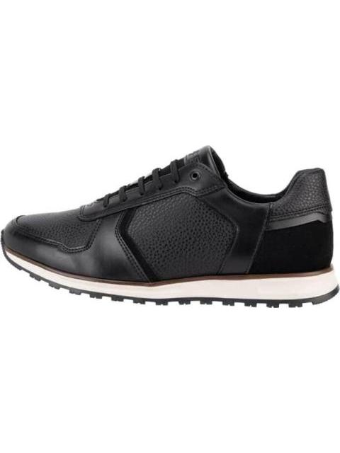 TENIS CASUAL TIPO PIEL NEGRO KAFE