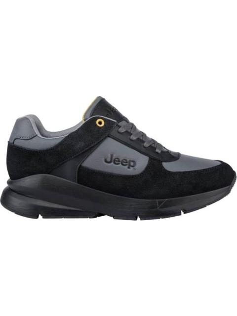 TENIS CASUAL URBANO APLICACIONES EN PIEL NEGRO JEEP