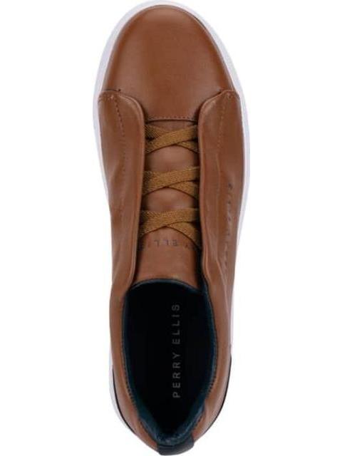 TENIS CASUAL URBANO CAJA CHOCLO CAFE PERRY ELLIS