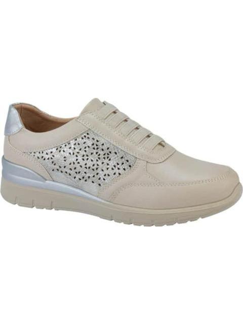 TENIS CONFORT CON ELASTICO BEIGE SHOSH