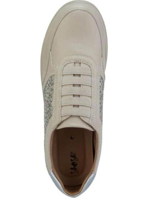 TENIS CONFORT CON ELASTICO BEIGE SHOSH