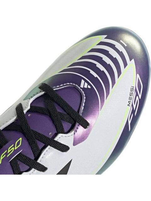 TENIS DE FUTBOL F50 CLUB TF MESSI BLANCO ADIDAS