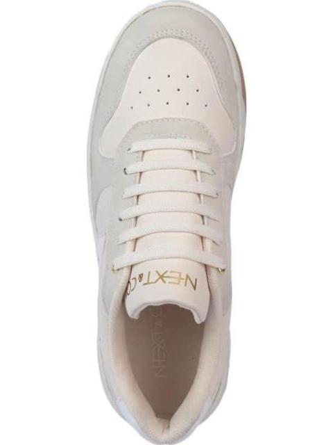 TENIS NUDE BEIGE/HUESO NEXT CO