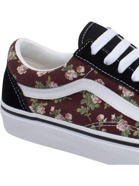 TENIS SKATE OLD SKOOL NEGRO VANS LATINO