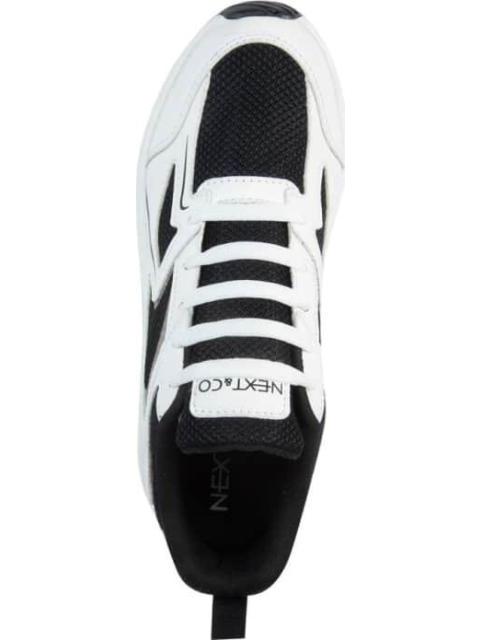 TENIS DORADO BLANCO/NEGRO NEXT CO