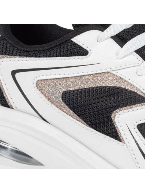 TENIS DORADO BLANCO/NEGRO NEXT CO