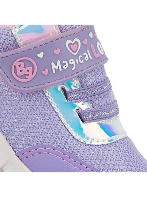 TENIS URBANO CON ELASTICO LILA BUBBLE GUMMERS