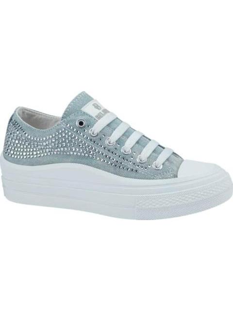 TENIS CON PEDRERIA AZUL MEZCLILLA BELINDA PEREGRIN