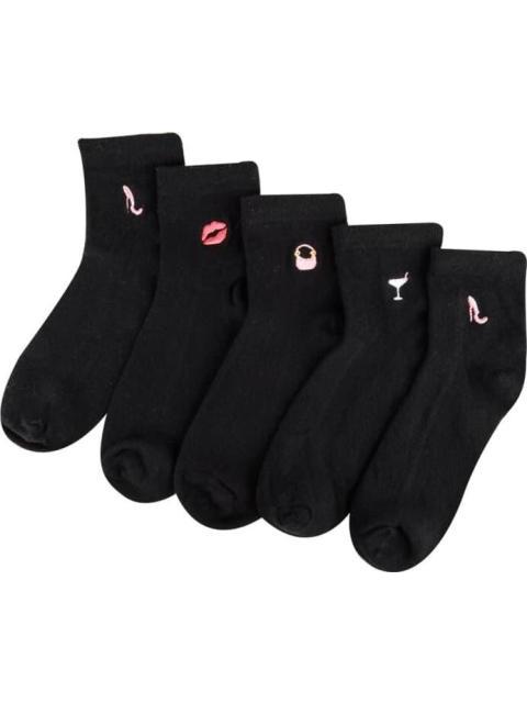 TINES SET 6 PARES UNITALLA DAMA NEGRO LOVE TO LOUNGE