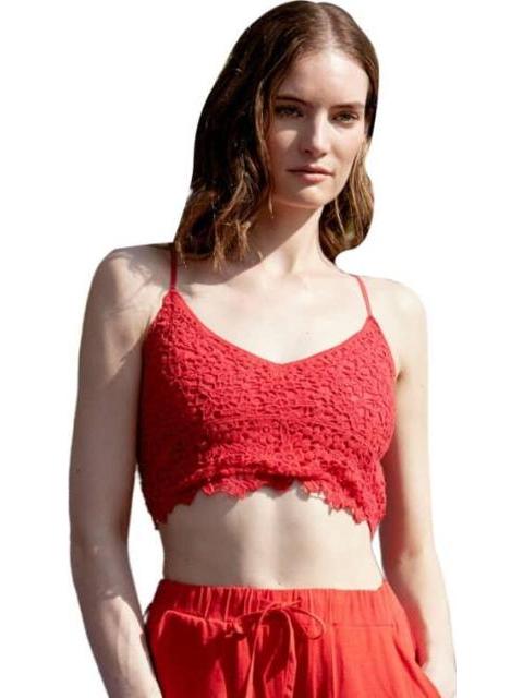 TOP CROCHET ROJO HOLLY LAND