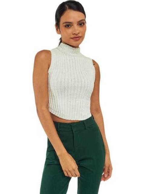TOP CUELLO ALTO MARFIL HOLLY LAND