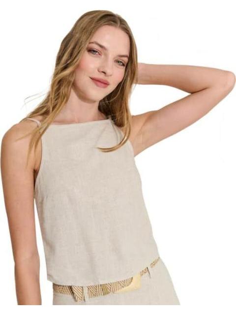 TOP DE LINO BEIGE HOLLY LAND