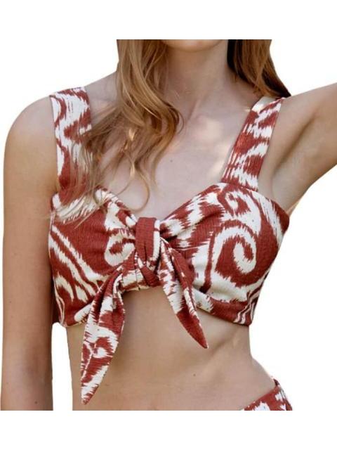 TOP ESTAMPADO ROJO LADRILLO HOLLY LAND