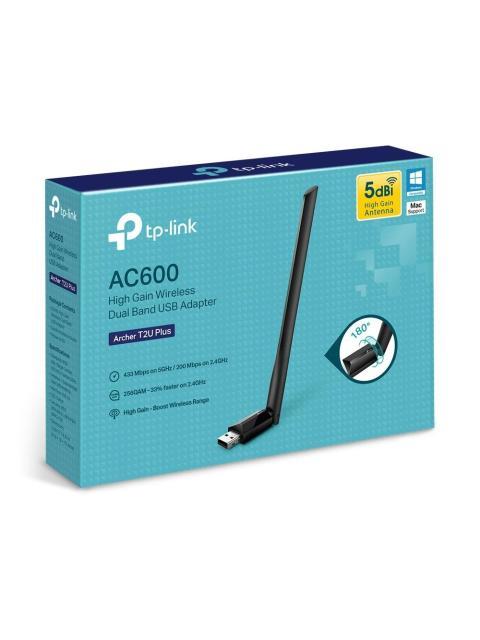 TP-LINK ADAPTADOR DE RED USB ARCHER T2U PLUS INALAMBRICO WLAN 600MBIT-S 2.4-5GHZ