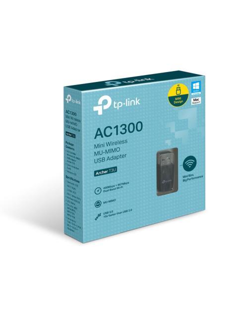 TP-LINK ADAPTADOR DE RED USB ARCHER T3U ALAMBRICO WLAN 1267 MBIT-S 2.4-5GHZ