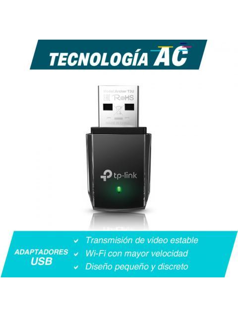 TP-LINK ADAPTADOR DE RED USB ARCHER T3U ALAMBRICO WLAN 1267 MBIT-S 2.4-5GHZ