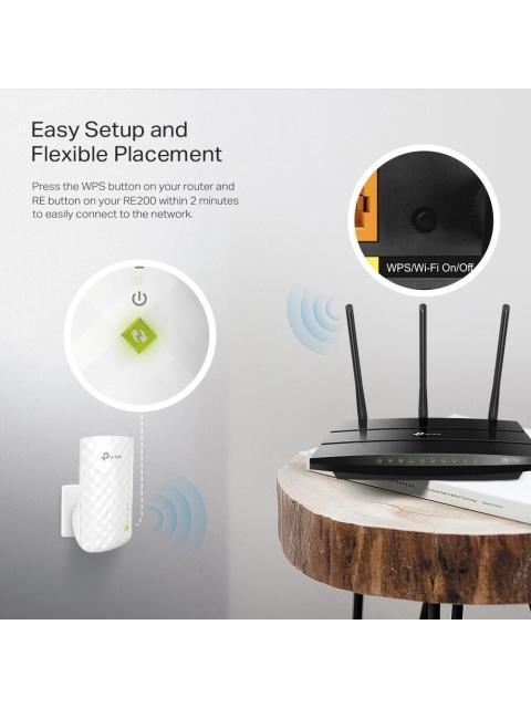 TP-LINK EXTENSOR DE RANGO DE BANDA DUAL AC750 INALAMBRICO 750 MBIT-S 3 ANTENAS INTERNAS