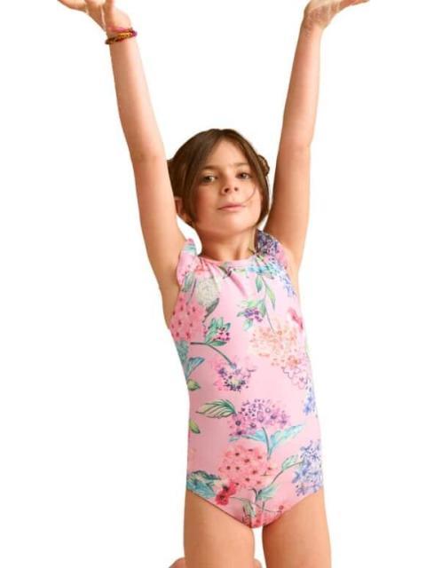 TRAJE DE BAÑO ESTAMPADO ROSA HOLLY LAND KIDS