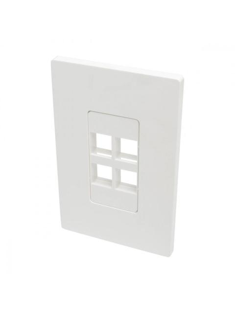 TRIPP LITE PLACA DE PARED UNIVERSAL 4 PUERTOS BLANCO