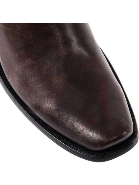 BOTA VAQUERA LISA CAFE CUADRA