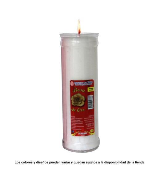 VELADORA SAN FELIPE ROSA ORO ECOLOGICA SEMANAL