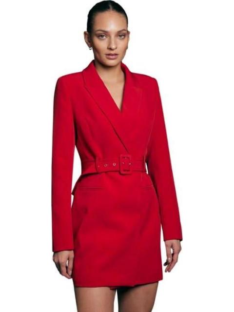 VESTIDO BLAZER CON CINTURON ROJO HOLLY LAND