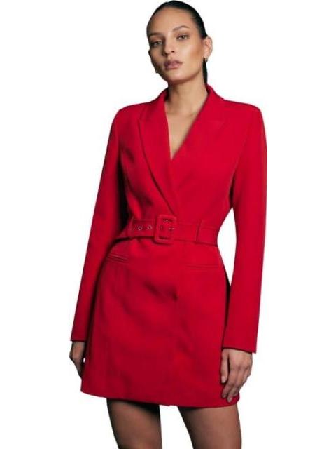 VESTIDO BLAZER CON CINTURON ROJO HOLLY LAND