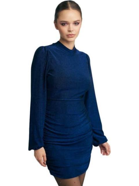 VESTIDO BRILLOS AZUL HOLLY LAND PREMIUM
