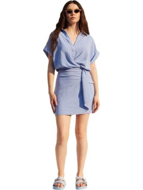 VESTIDO CAMISERO AZUL HOLLY LAND