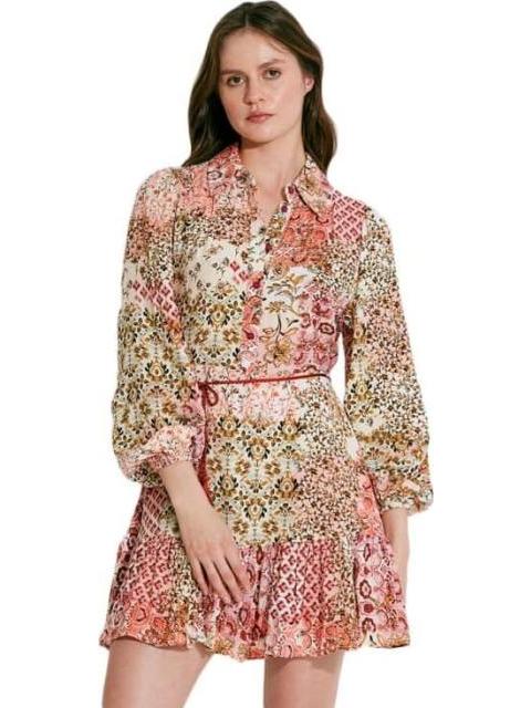 VESTIDO CORTO ESTAMPADO MULTICOLOR HOLLY LAND