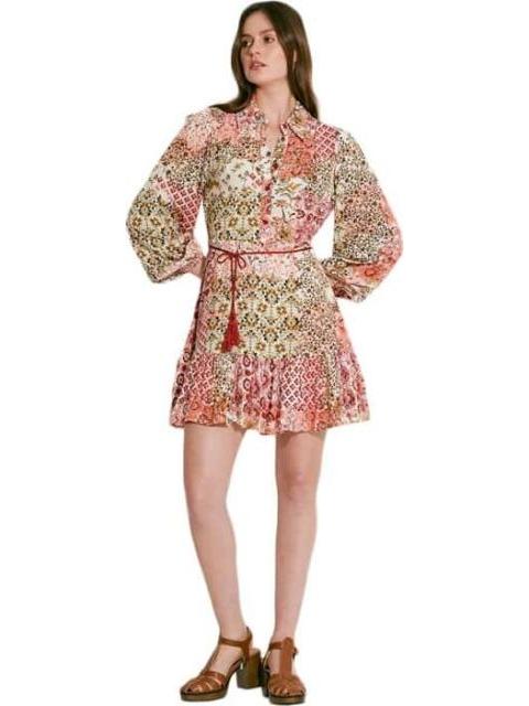 VESTIDO CORTO ESTAMPADO MULTICOLOR HOLLY LAND