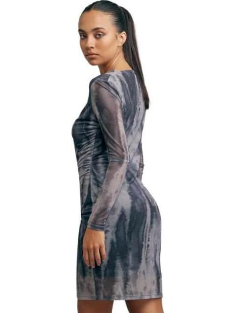 VESTIDO MESH MANGA LARGA NEGRO HOLLY LAND