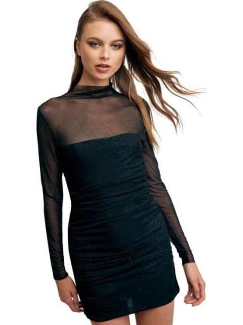 VESTIDO CON TRANSPARENCIA NEGRO HOLLY LAND